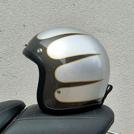 DOT Approved Motorcycle Helmet, Vintage Biker Helmet – image 15