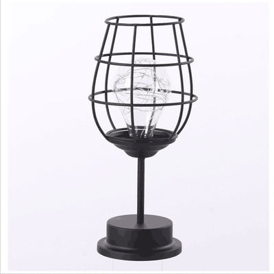Minimalist Iron Table Lamp with Warm White Light | Elegant Home Decor for Cozy Atmosphere