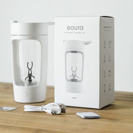 Automatic Mixing Cup with 650ml Capacity & Rechargeable Design | Effortless Blending for Shakes and Sauces on the Go