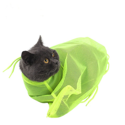 Cat Grooming Bag with Mesh Design for Easy Bathing | Stress-Free Grooming Tool for Cats