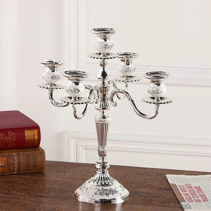 Gilded Candelabra with Adjustable Arms | Elegant Alloy Design for Tailored Candlelight Ambiance