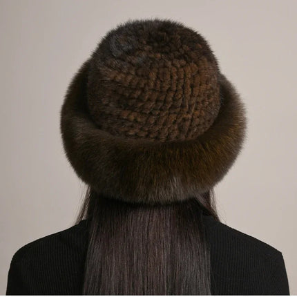 Womens Fur Hat with Warm Lining for Fall and Winter – image 7
