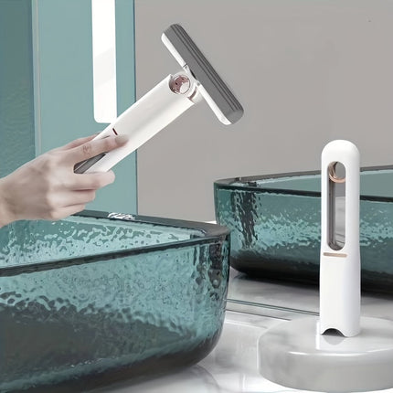 Portable Self-Squeeze Mini Mop with Biodegradable Cotton Head | Compact Cleaning Tool for Easy Home Maintenance