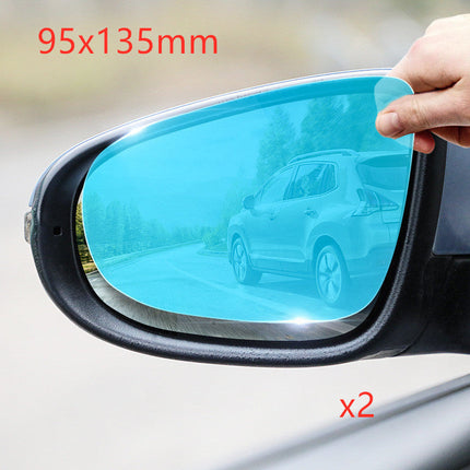 Rain Proof Safety Film for Automobile Rearview Mirror with 95% UV Protection | Scratch Resistant & Transparent for Enhanced Visibility