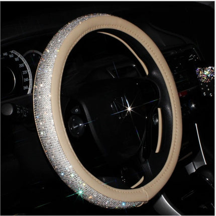 Cute Cartoon Leather Steering Wheel Cover for Most GM Models | Anti-Slip Design for Enhanced Comfort and Safety