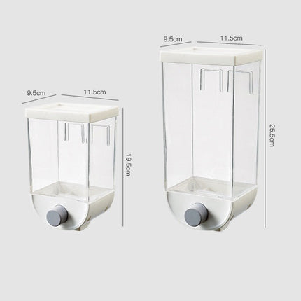 Airtight Grain Storage Container for Kitchen with Easy-Press Dispenser | Keeps Dry Foods Fresh and Organized