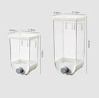 Airtight Grain Storage Container for Kitchen with Easy-Press Dispenser | Keeps Dry Foods Fresh and Organized