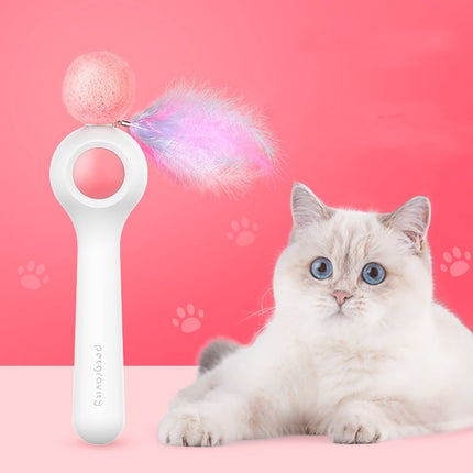 Gravity Cat Stick Toy with Interactive Hairball | Extendable Design for Endless Playtime Fun
