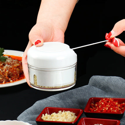 Mini Food Chopper for Garlic, Onion & Ginger with Stainless Steel Blades | Easy Meal Prep for Delicious Sauces and Salads
