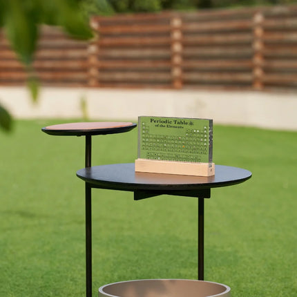 Real Elements Periodic Table Display with Integrated LED Lighting | Educational Acrylic Centerpiece for Science Enthusiasts