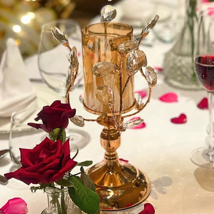 Candle Holders, Vintage Floral Table Centerpiece for Home Decor – image 9