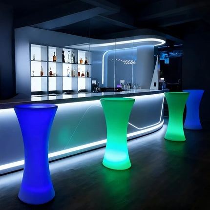 Illuminated Table with Remote Control & Dimming Feature | USB Rechargeable or Solar Powered for Elegant Gatherings