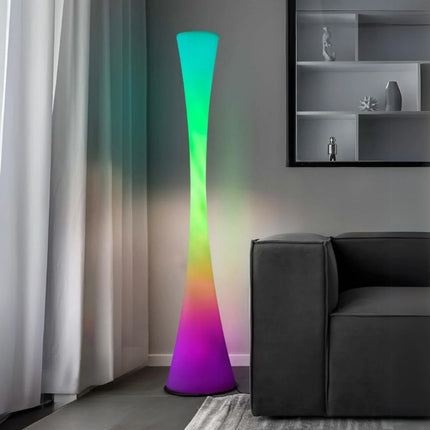 Weatherproof Floor Lamp with Hourglass Design & Remote Control | Versatile Illumination for Indoor and Outdoor Spaces