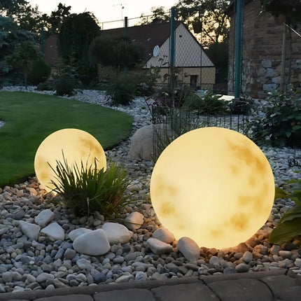 IP65 Waterproof Moon Garden Light with 16 Colors | Remote-Controlled Solar & USB Rechargeable for Outdoor Ambiance