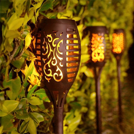Outdoor Solar Torch Light with Flickering Flame Effect | Weather-Resistant Garden Decoration for Cozy Evenings