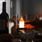 Hand Gesture Control Candle Glow Lamp with Warm White Light | Safe and Stylish Ambiance for Home and Special Occasions
