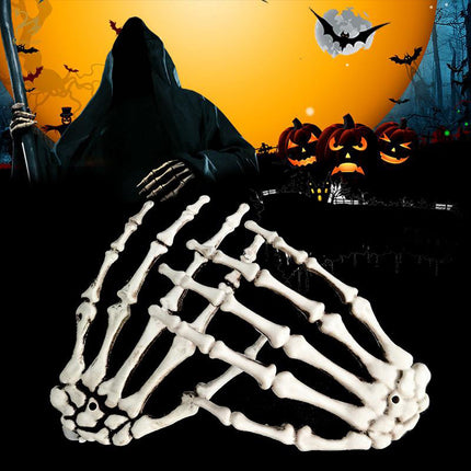 Skeleton Hands Scary Props, Hanging Halloween Decorations, Halloween Party Decorations for Window and Door