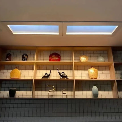 Skylight LED Fixture with Adjustable Lighting Modes | Architectural Minimalist Design for Realistic Sunlight Simulation