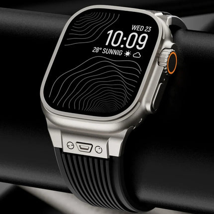 Apple Watch Bands, Silicone Band for Apple Watch Ultra and Series, Soft Apple Watch Strap with Folding Clasp – image 46