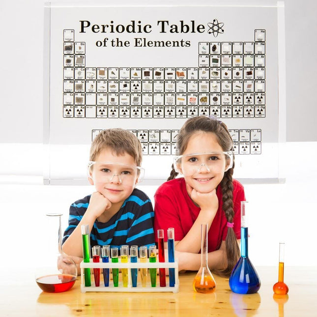 Periodic Table Display with Elements Mockup, Acrylic Periodic Table of Elements Desk Decor, Nerdy Gifts