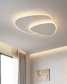 Flush Mount Ceiling Light, Modern LED Ceiling Light Fixture, Minimalist Overhead Light for Japandi Interiors