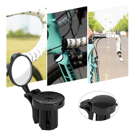 Bike Rearview Mirror, Foldable Convex Bicycle Mirror
