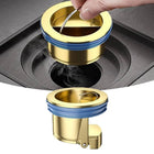 Anti Odor Floor Drain Core, Brass Drain Backflow Preventer with Hair Catcher, Odor Stopper for Bathroom Drain and Sink