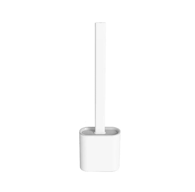 Silicone Toilet Brush and Holder, Toilet Bowl Brush for Deep Cleaning