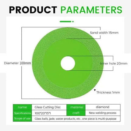 Ultra Thin Diamond Glass Cutting Disc, Angle Grinder Diamond Blade for Tile and Ceramic – image 9