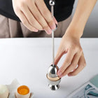 Egg Cracker Tool, Stainless Steel Egg Opener for Raw and Boiled Eggs, Dishwasher Safe Kitchen Gadgets