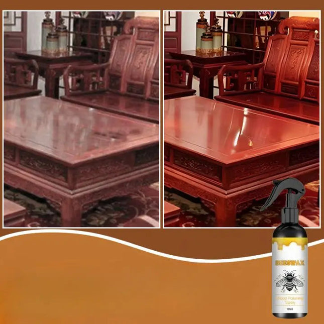 Beeswax Furniture Polish Spray, Wood Cleaner and Polish for Cabinets