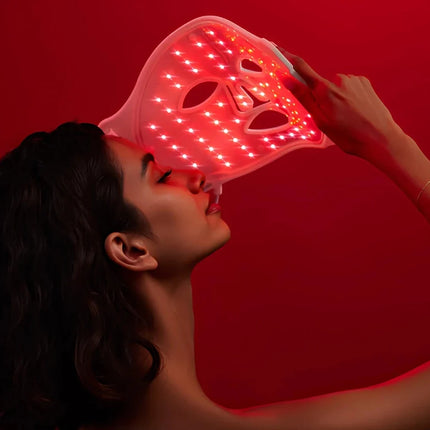 Red Light Therapy Face Mask with 6 Advanced Skincare Modes | Portable Device for Skin Rejuvenation and Anti-Aging