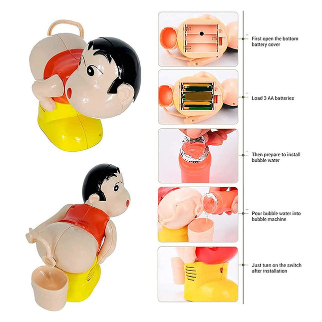 Fart Bubble Machine for Kids, Automatic Bubble Blower