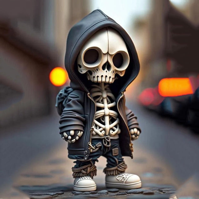Cool Skeleton Figurines, Resin Skull Art Sculpture