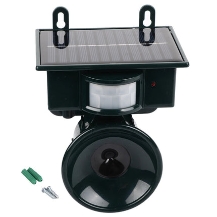 Bird Deterrent Device, Solar Ultrasonic Bird Repeller with Motion Sensor, Outdoor Bird Repellent with Predator Sounds