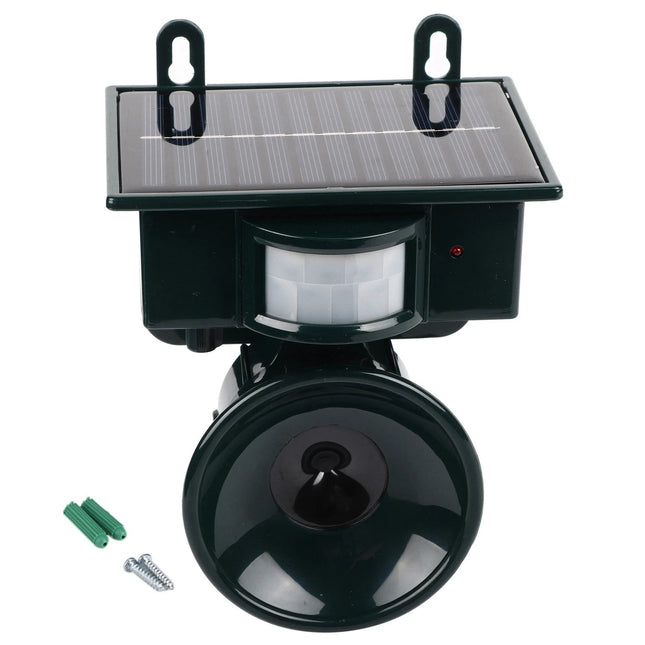 Bird Deterrent Device, Solar Ultrasonic Bird Repeller with Motion Sensor, Outdoor Bird Repellent with Predator Sounds