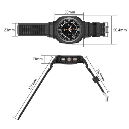 Samsung Galaxy Watch Ultra Band with Bumper Case, Adjustable Replacement Watch Strap – image 9