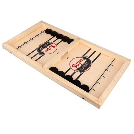 Tabletop Hockey Game with Sling Puck for 2 Players