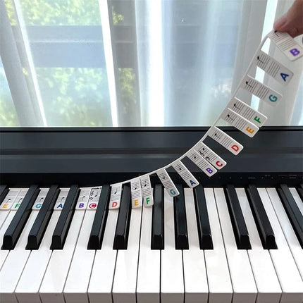Piano Key Labels for Beginners, Silicone Piano Note Guide for Keyboard Piano Notes – image 10