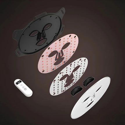 Red Light Therapy Face Mask with 6 Advanced Skincare Modes | Portable Device for Skin Rejuvenation and Anti-Aging