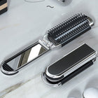 Hair Brush with Mirror, Foldable Travel Hair Brush, Soft Bristle Hair Brush for Travel Essentials