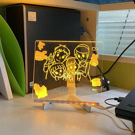LED Drawing Board for Kids, Light Up Message Board with 7 Colored Pens, LED Sign Board for Cafe Menu – image 7