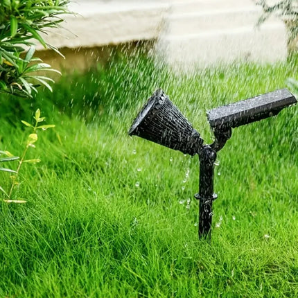 Solar Powered Garden Spotlight with 9 Color Options | Automatic Dusk-to-Dawn Lighting for Outdoor Spaces