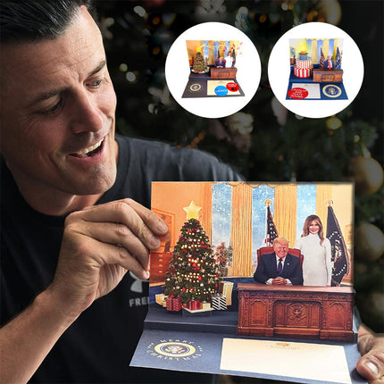 Pop Up Christmas Card with Light and Sound, Funny Birthday Card – image 9