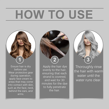 Silver Hair Color, Ammonia Free Hair Dye – image 5