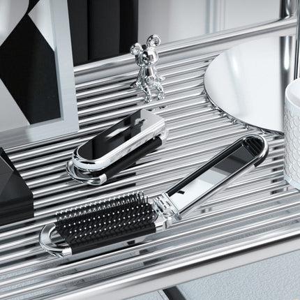 Hair Brush with Mirror, Foldable Travel Hair Brush – image 7
