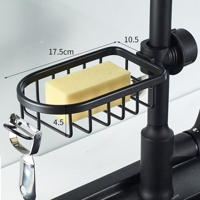 Hanging Shower Caddy No Drilling, Aluminum Shower Soap Holder for Faucet or Rod, Rust Proof Shower Organizer