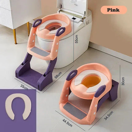 Foldable Potty Training Seats for Kids, Potty Training Toilet Seat for Home and On the Go – image 10