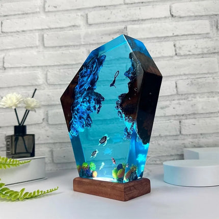 Nature-Inspired Night Light with Multiple Color Options | Premium Resin Design for Relaxing Ambiance