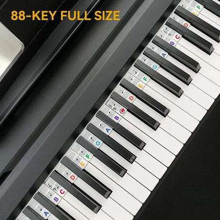Piano Key Labels for Beginners, Silicone Piano Note Guide for Keyboard Piano Notes